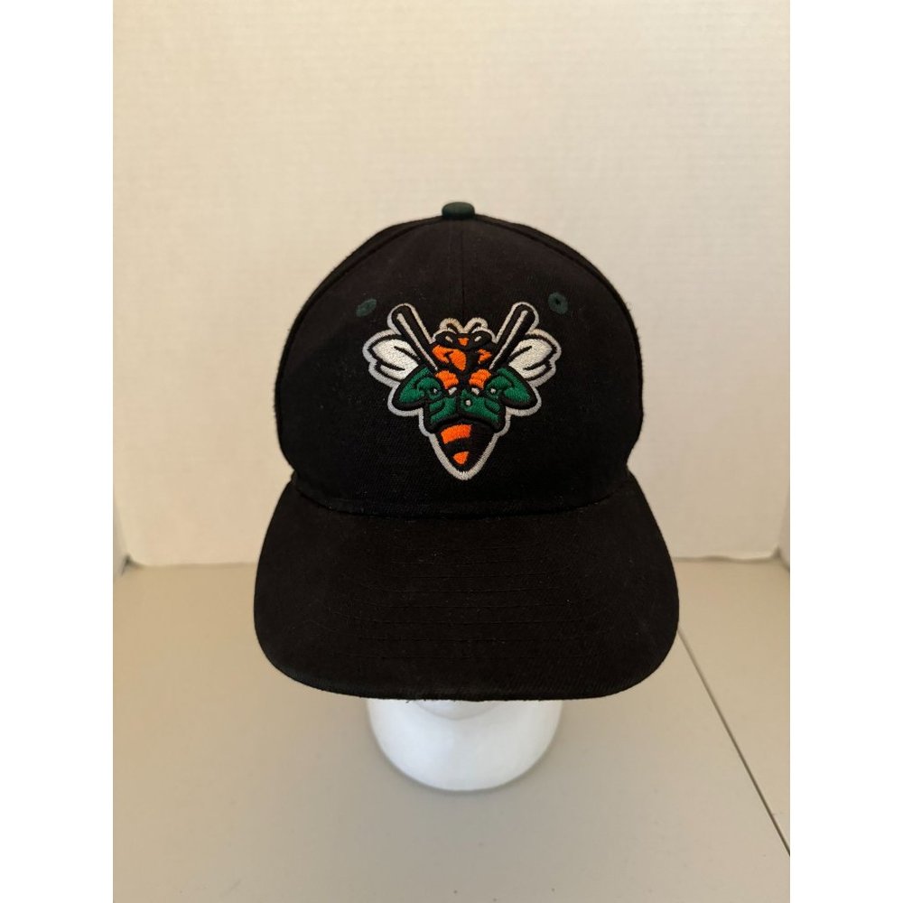 Vintage‎ Augusta GreenJackets New Era 59Fifty Fitted 7 Hat Black MiLB Baseball